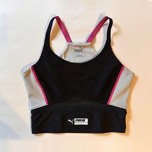Puma Athletic Crop Top with mesh panel